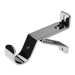 Swish End Bracket 28mm Chrome