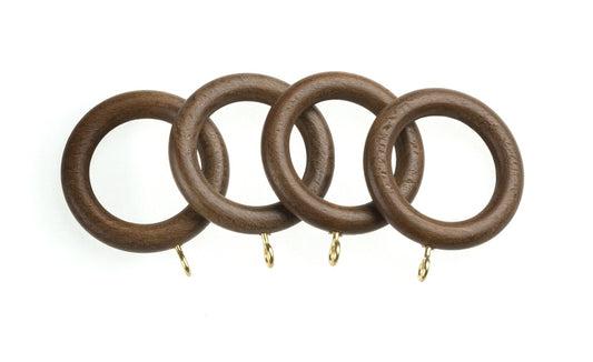 Universal Wood Rings Walnut Pack 4