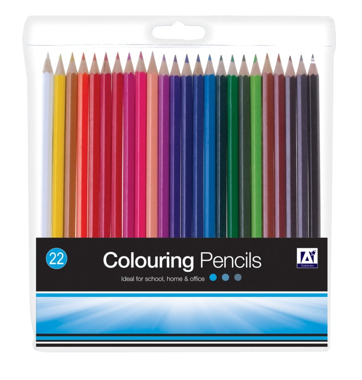 A Star Assorted Colouring Pencils Pack 22