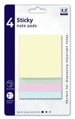 A Star Square Sticky Note Pads Pack 4