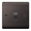 BG Nexus Metal Black Nickel 10ax Plate 2 Gang