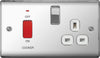 BG Polished Chrome Dp Switch 13a Socket 45a