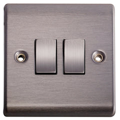 Lyvia 2w 10a Switch Slate Finish Blister 2g