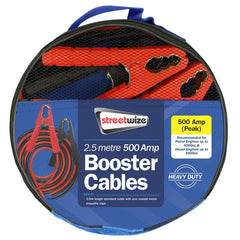 Streetwize Booster Cable 500 Amp To 4000cc 2.5m