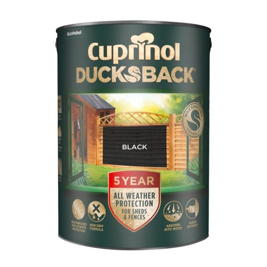 Cuprinol Ducksback 5L Black