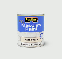 Rustins Masonry Paint 250ml Black