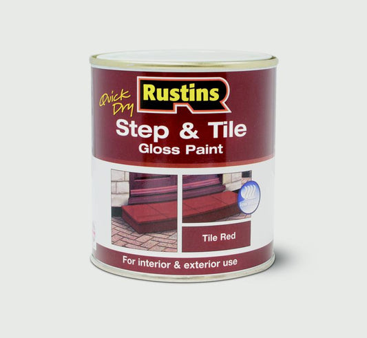 Rustins Quick Drying Step Tile Red 500ml
