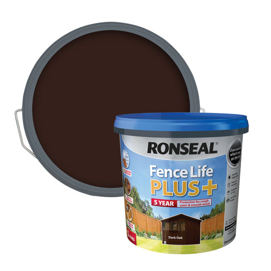 Ronseal Fence Life Plus 5L Country Oak