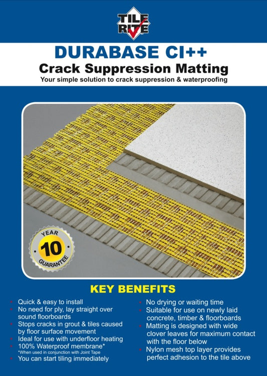 Tile Rite Durabase CI++ Crack Suppression Matting 5m2