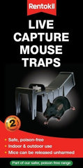 Rentokil Live Capture Mouse Traps Twin Pack