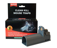 Rentokil Clean Kill Mouse Trap Twin Pack