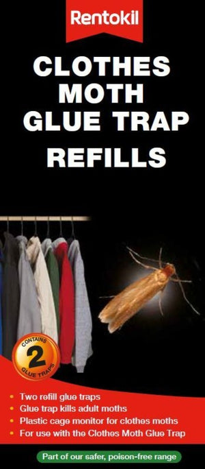 Rentokil Clothes Moth Glue Trap Twin Pack Refill