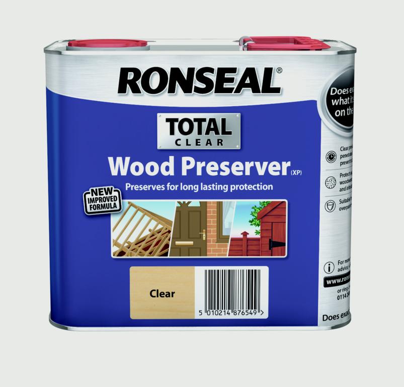 Ronseal Total Wood Preserver 2.5L Clear