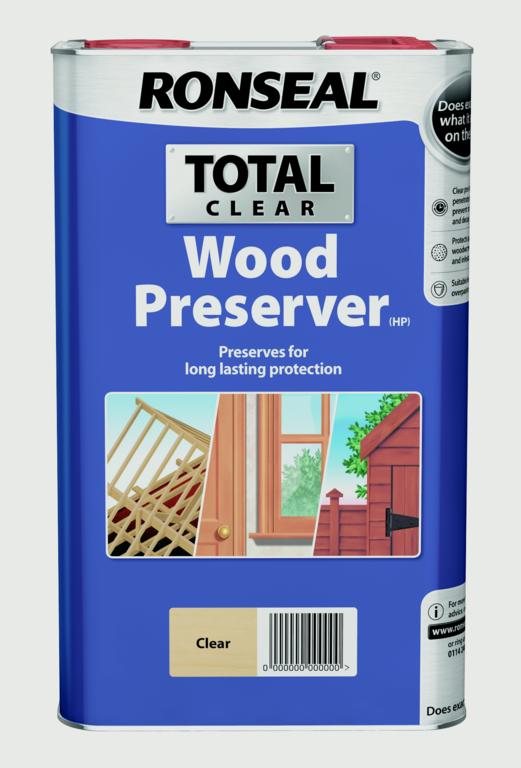 Ronseal Total Wood Preserver 5L Clear