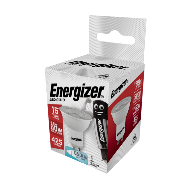 Energizer LED GU10 Daylight 36" 6.2w 425lm