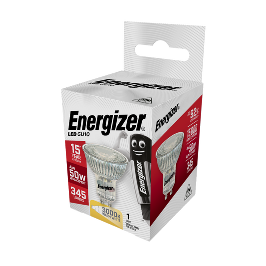 Energizer LED GU10 Warm White 36" 4w 345lm