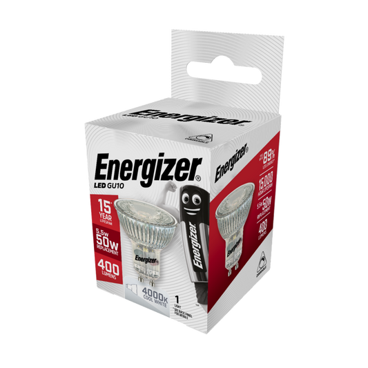 Energizer LED GU10 Cool White Dimm 5.5w 375lm