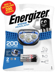 Energizer Vision Headlight 80 Lumens 3 x AAA