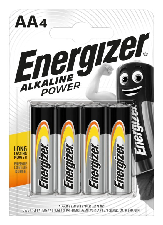 Energizer Alkaline Power AA E91 Pack 4