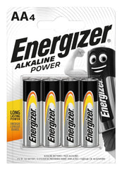 Energizer Alkaline Power AA E91 Pack 4