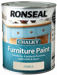Ronseal Chalky Furniture Paint 750ml Pebble