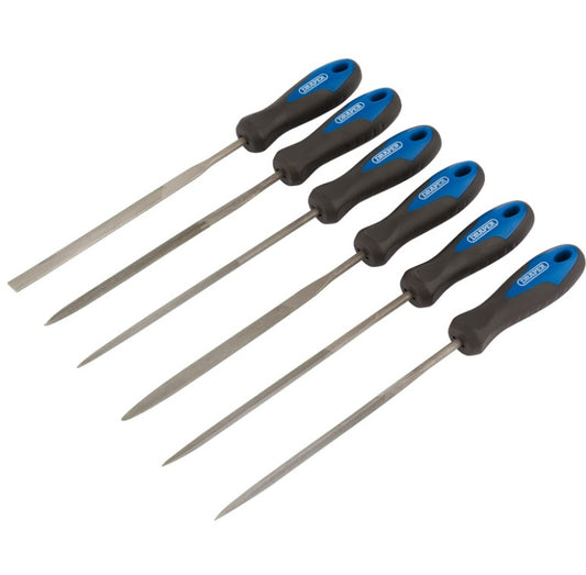 Draper 140mm Soft Grip Needle File 6 Piece
