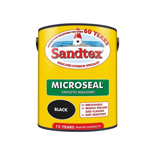Sandtex Smooth Masonry Paint 5L Black