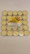Price's Candles Tealights Pack 25 Cotton Flowers