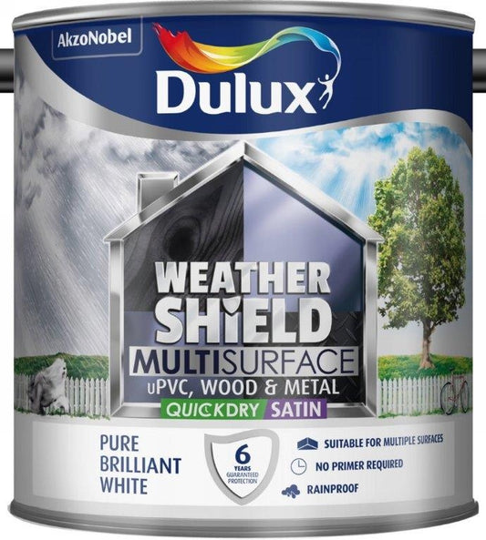 Dulux Weathershield Multi Surface 2.5L Pure Brillaint White