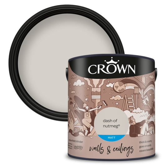 Crown Walls & Ceilings Matt 2.5L Canvas White