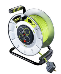 Pro Xt Metal Case Cable Reel 4 Gang 40m