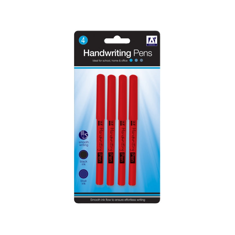 A Star Handwriting Pens Pack 4