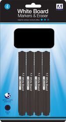A Star Whiteboard Markers & Eraser Pack 4