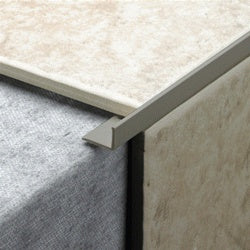 Tile Rite L Shape Grey Tile Trim 2.44m x 10mm