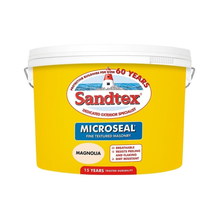 Sandtex Smooth Masonry Paint 10L Magnolia