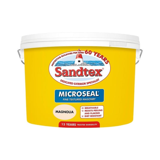 Sandtex Smooth Masonry Paint 10L Magnolia