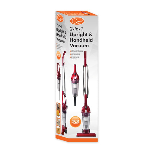 Quest 2-in-1 Upright & Handheld Vacuum cleaner Red