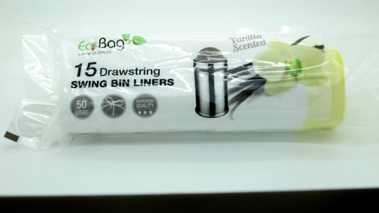 Ecobag Scented Drawstring Swing Bin Liners 50L