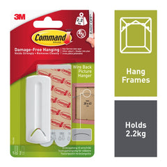 Command™ Wire Back Picture Hanger 1 Hanger, Large Strips