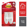 Command™ Medium Wire Hooks 2 Hooks, 4 Medium Strips