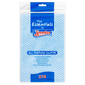 Spontex Essentials All Purpose Cloths Pack 10