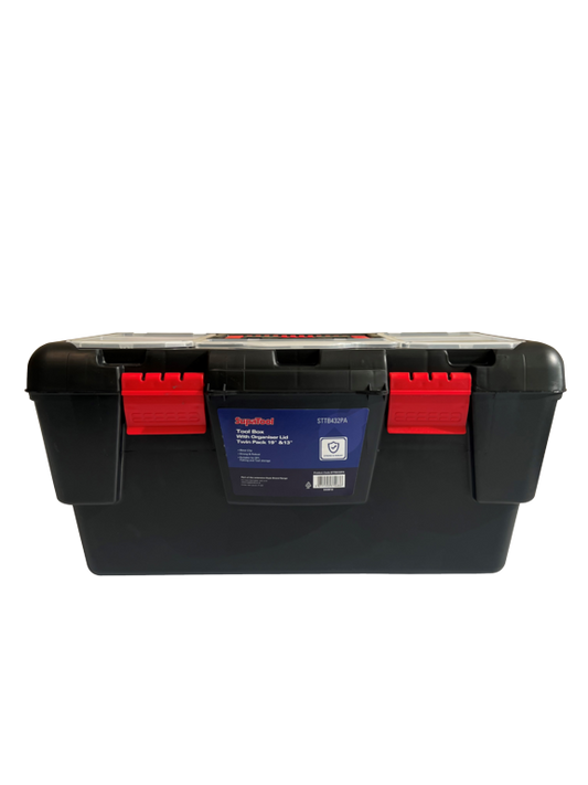 SupaTool Tool Box With Organiser Lid Twin Pack 13" & 19"