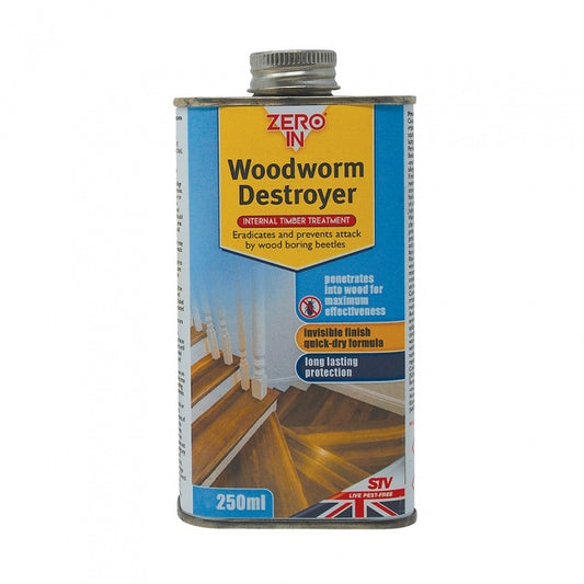 Zero In Woodworm Destroyer 250ml Can