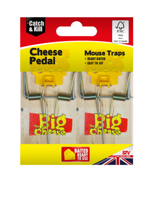 The Big Cheese Cheese Pedal Mouse Traps Twinpack