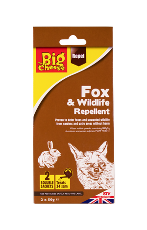 The Big Cheese Fox & Wildlife Repellent 2x50g Sachets