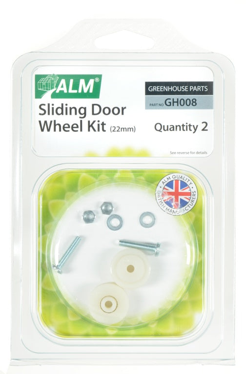 ALM Greenhouse Sliding Door Wheel Kit 22mm