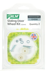 ALM Greenhouse Sliding Door Wheel Kit 22mm