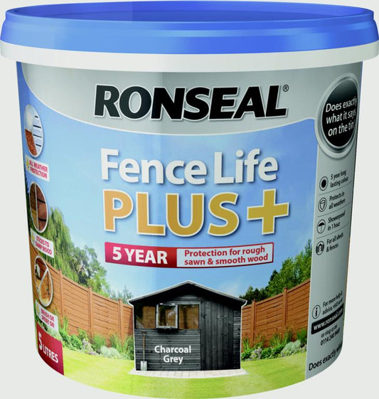 Ronseal Fence Life Plus 5L Charcoal Grey