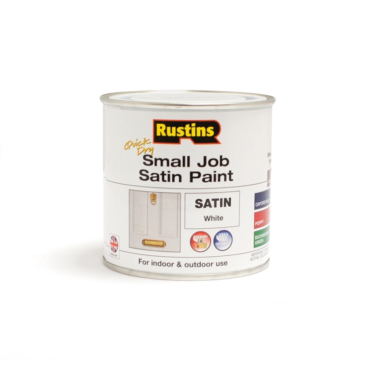 Rustins Quick Dry Small Job Satin 250ml White