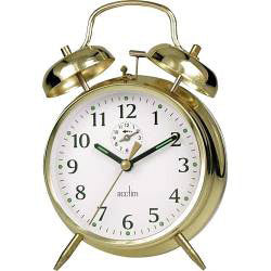 Acctim Saxon Bell Alarm Clock Chrome